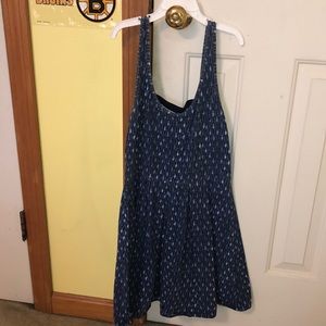 Blue a-line summer dress